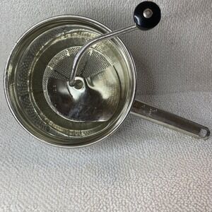 Vintage Foley Food Mill No 101 Stainless Steel Manual Vegetable Masher Sieve